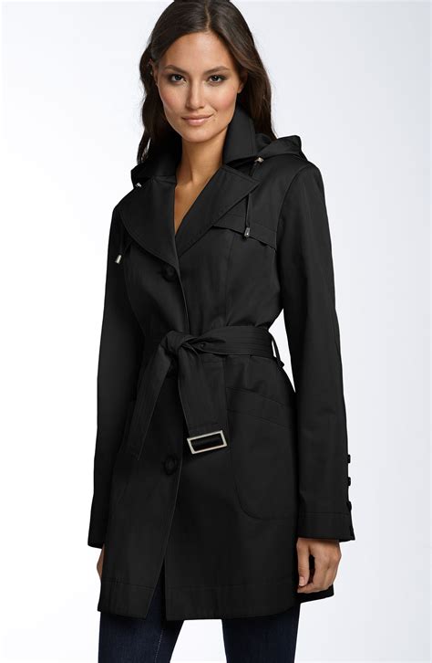 trench coat michael michael kors|michael kors belted raincoat.